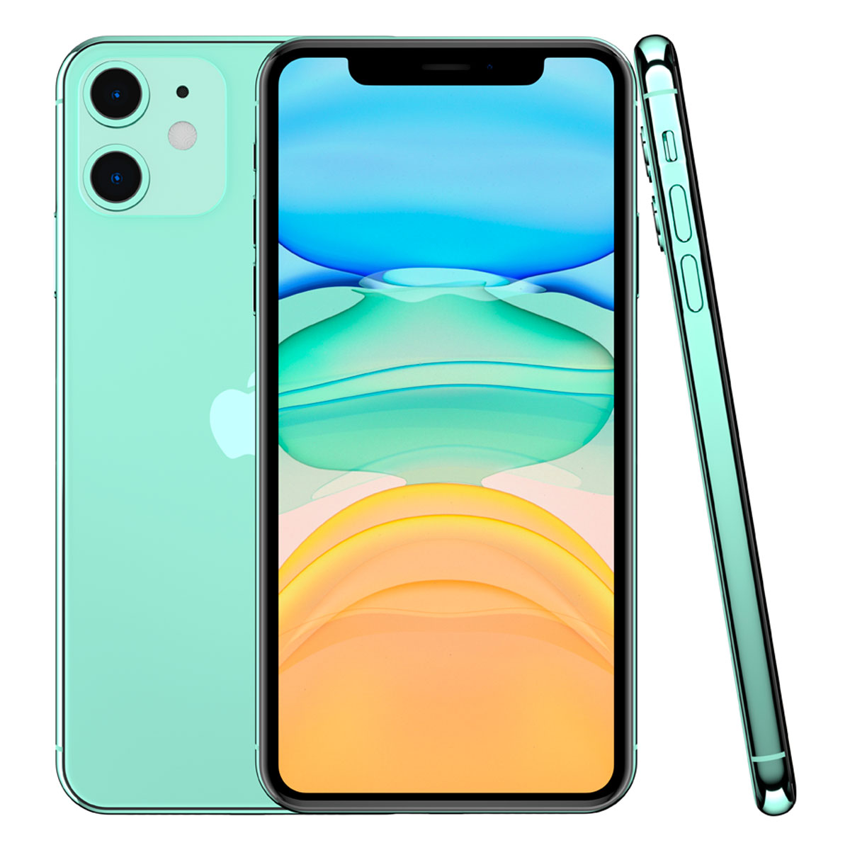 Apple Iphone 11 256 Gb Verde Reacondicionado Tipo A .