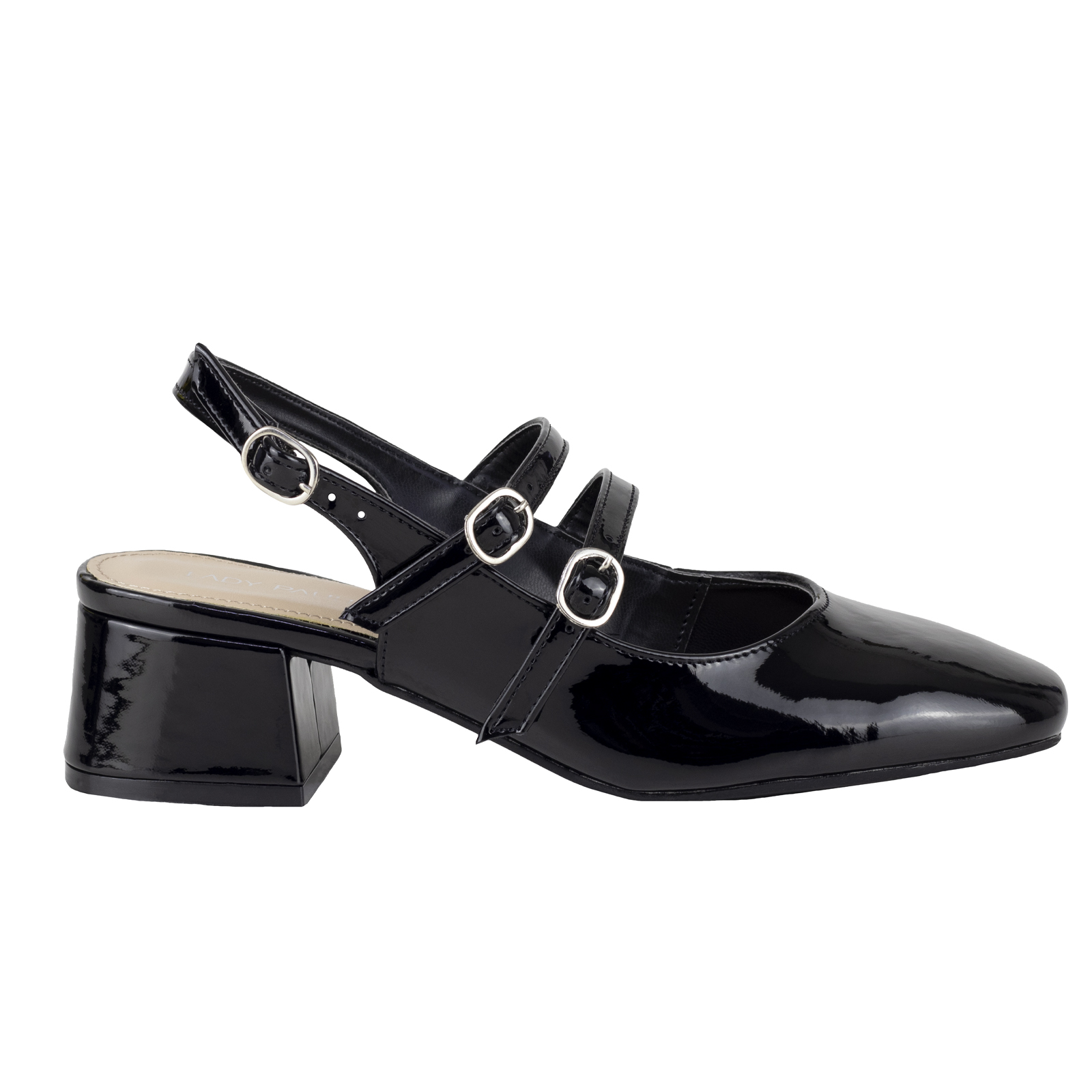 Tacon Cuadrado Zapato Negro Tacon Alto Zapatos Tacón Ancho Y Bajo