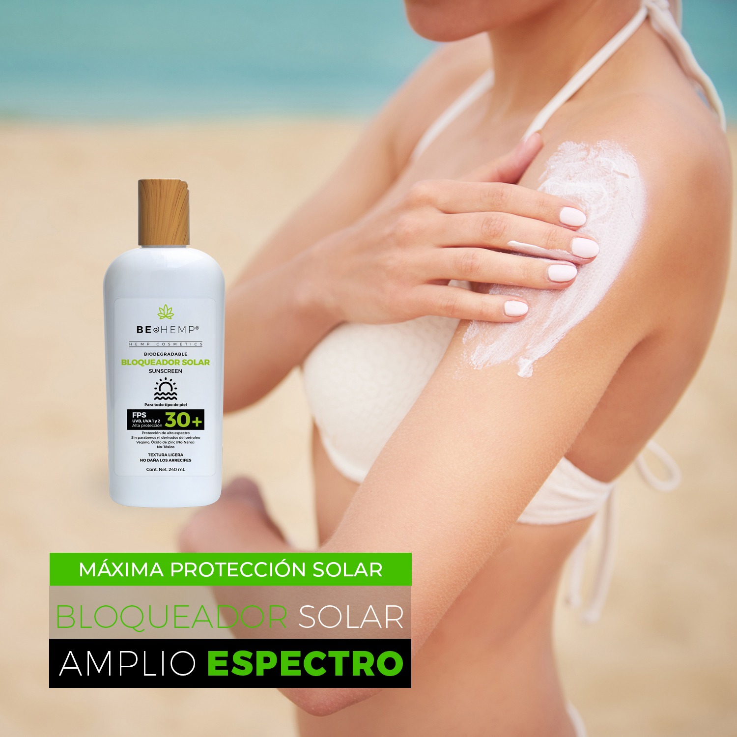 Bloqueador Biodegradable 240 g Beohemp