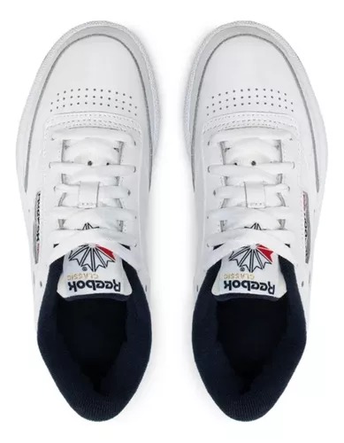 Tenis Reebok Modelo NPC Color Blanco/Marino.