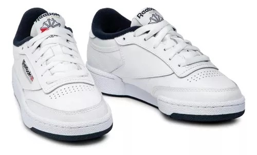 Tenis Reebok Modelo NPC Color Blanco/Marino.