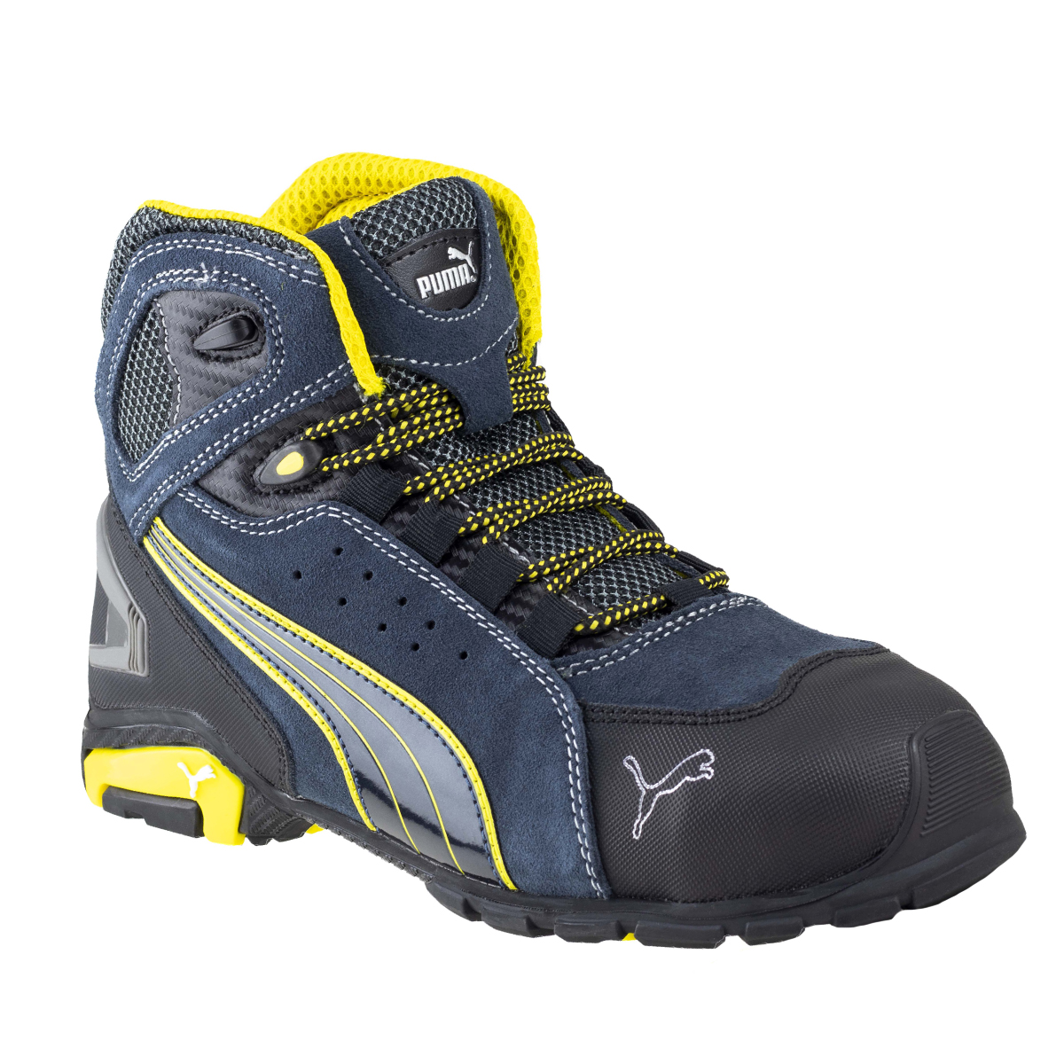 Bota Industrial Hombre Puma Safety Urbana Casquillo De Aluminio 63.223.4 Azul