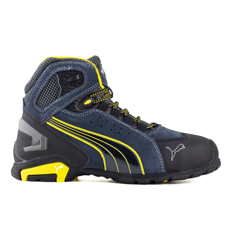 Bota Industrial Hombre Puma Safety Urbana Casquillo De Aluminio 63.223.4 Azul
