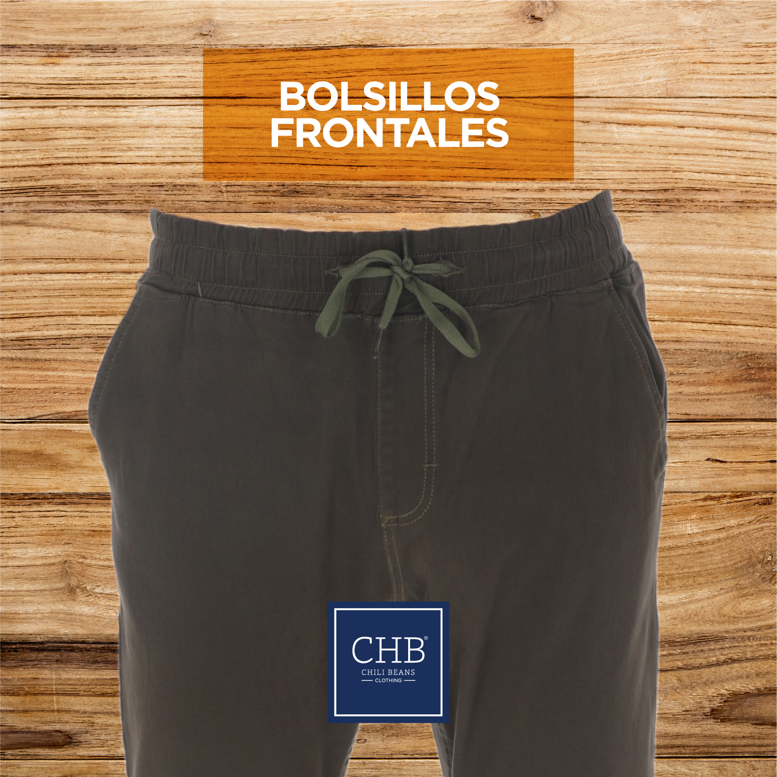 Jogger De Gabardina Para Hombre Slim Color Beige