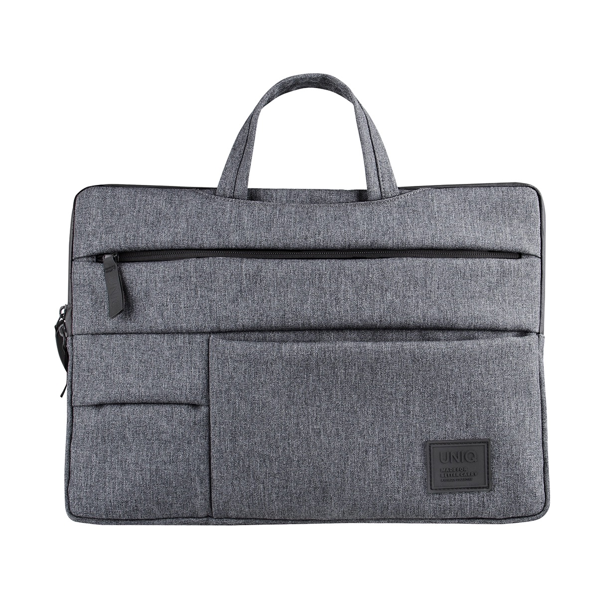 Funda Malentín con Bolsillos Para Laptop hasta 14 Cavalier Gris Uniq.