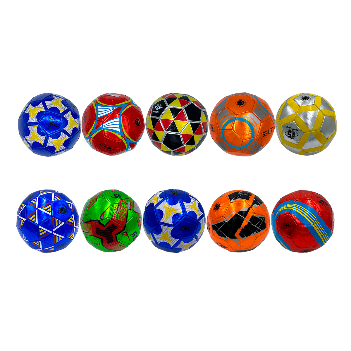 Tira de 5 Balones Infantiles para futbol del #5 .