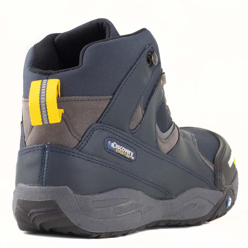 Botas Hiking Camping Para Hombre Discovery 2201 Azul Marino.