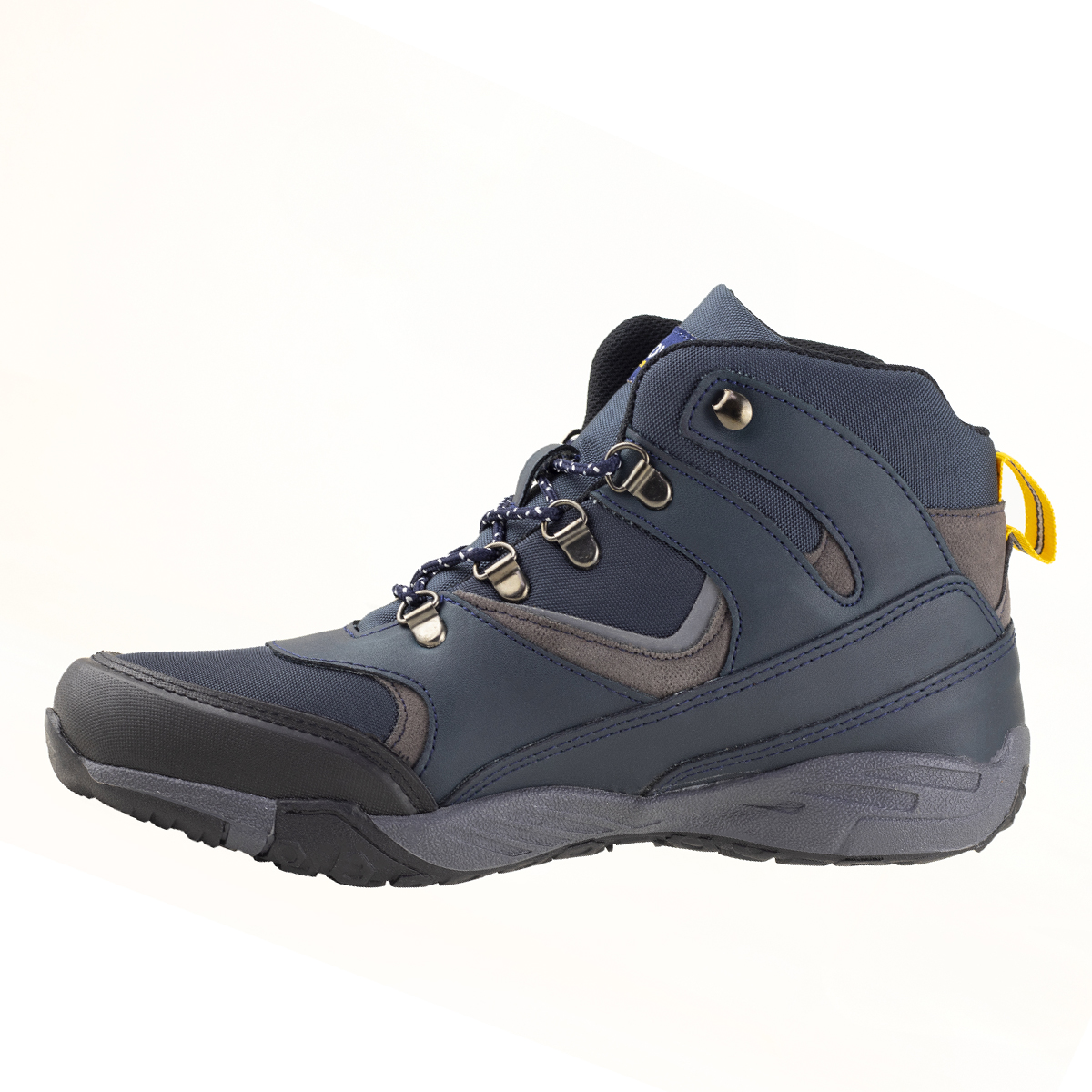 Botas Hiking Camping Para Hombre Discovery 2201 Azul Marino.