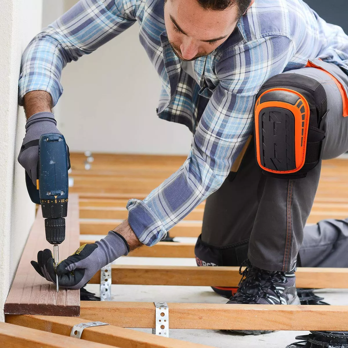 Rodilleras De Resistencia A La Construcción Para Trabajos.