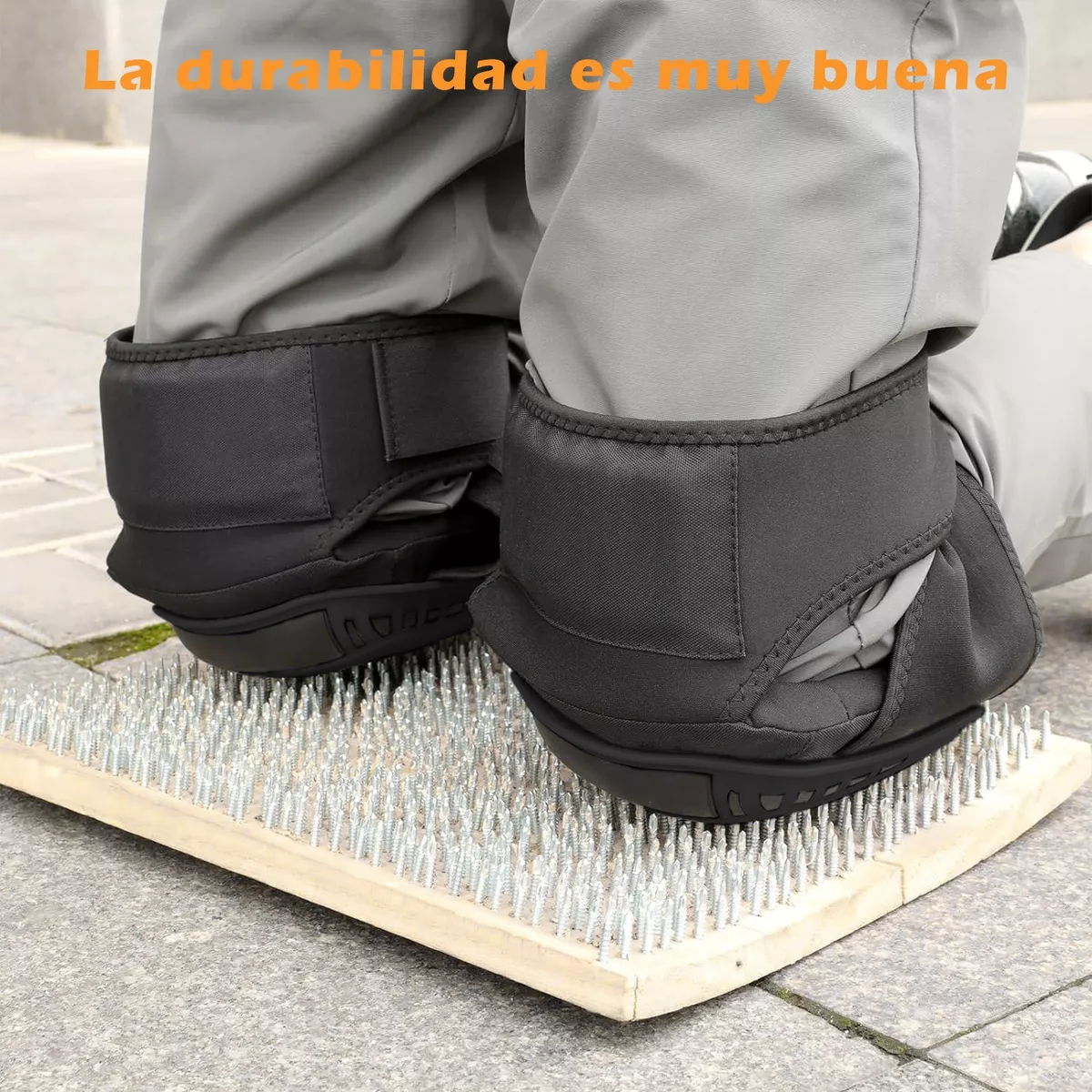 Par De Rodilleras Para Trabajos De Construcción Negro M.