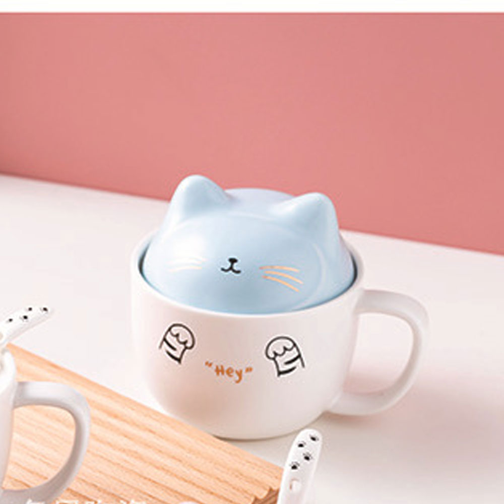 Taza De Cerámica Cat Gato Kawaii ''meow''.
