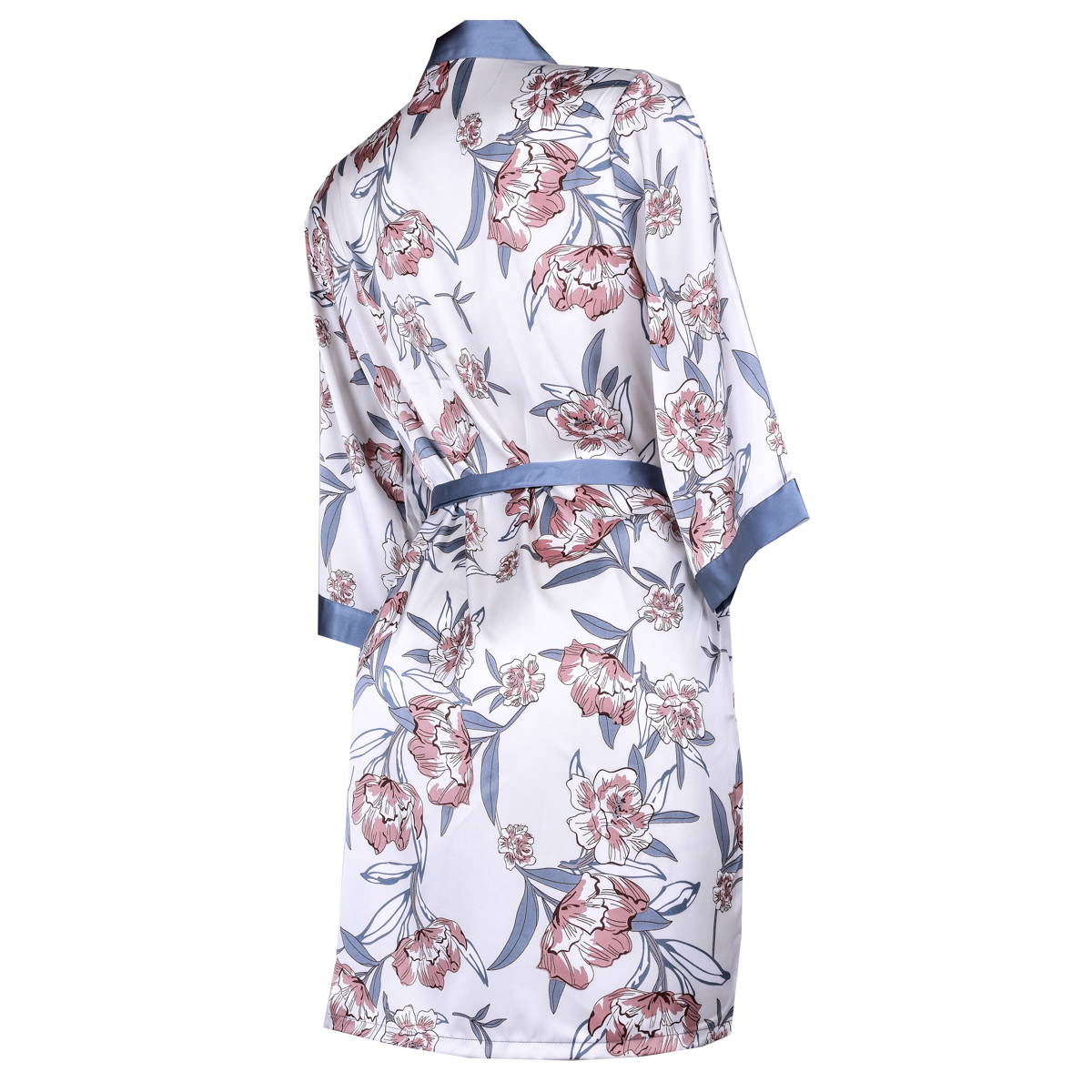 Set De Pijama Dama Sexi Ropa De Dormir Bata De Seda 5 Piezas