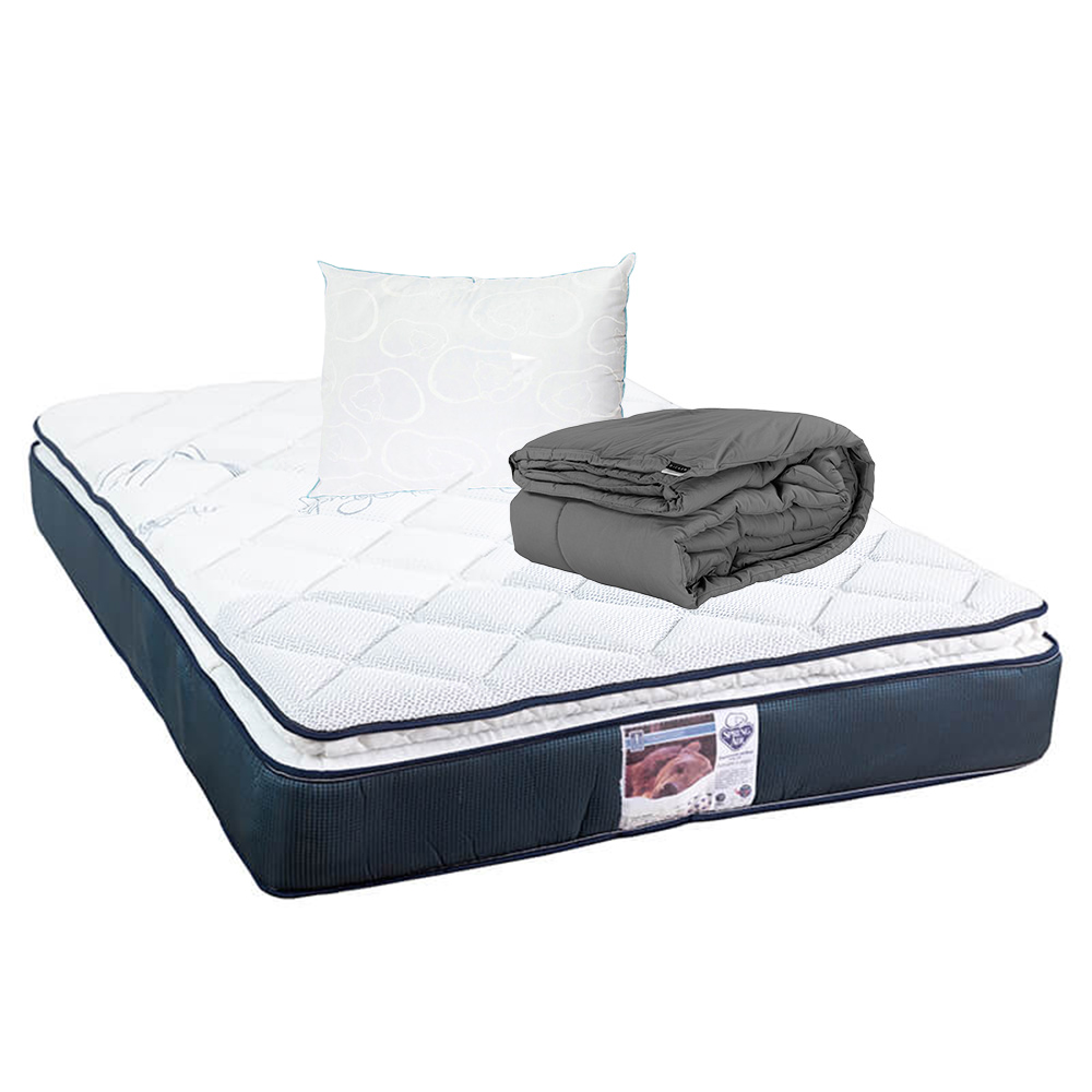 Colchon Individual Monaco Con Almohada Oso y