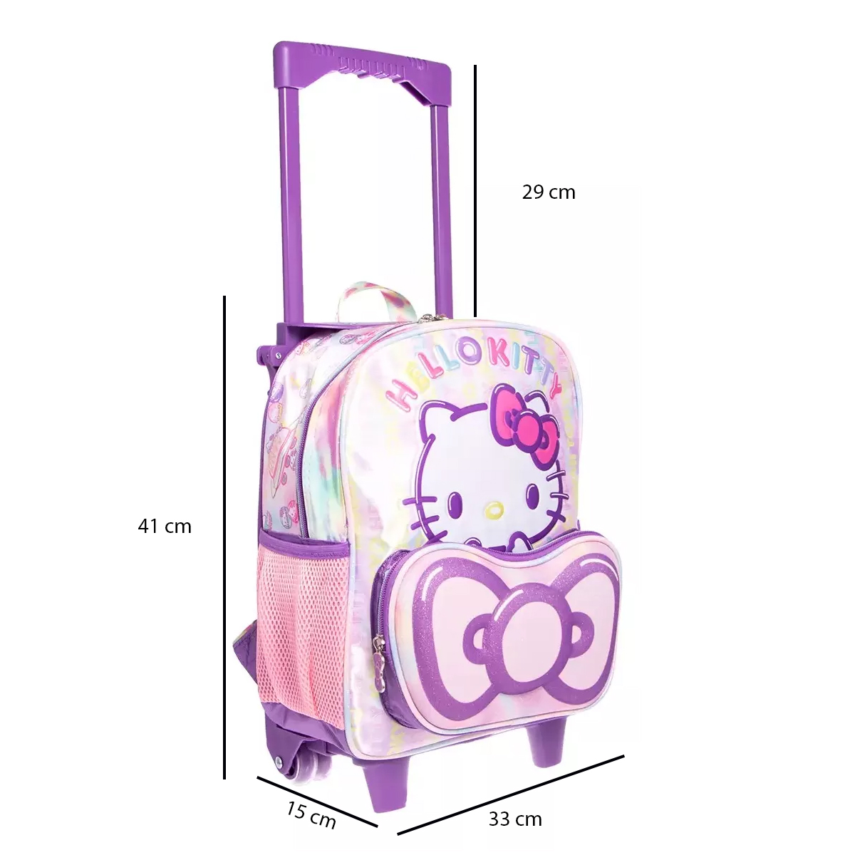 Mochila Kinder Con Ruedas Ruz Hello Kitty.