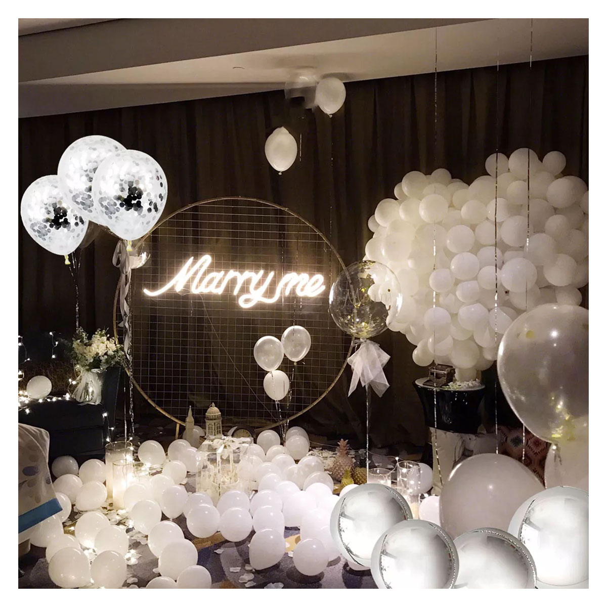 Kit Guirnalda de Globos Decoración Fiesta Bautizo Cominión