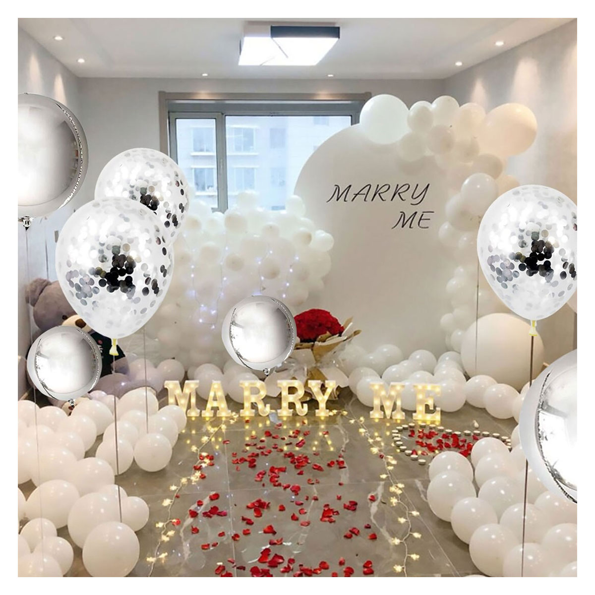 Kit Guirnalda de Globos Decoración Fiesta Bautizo Cominión