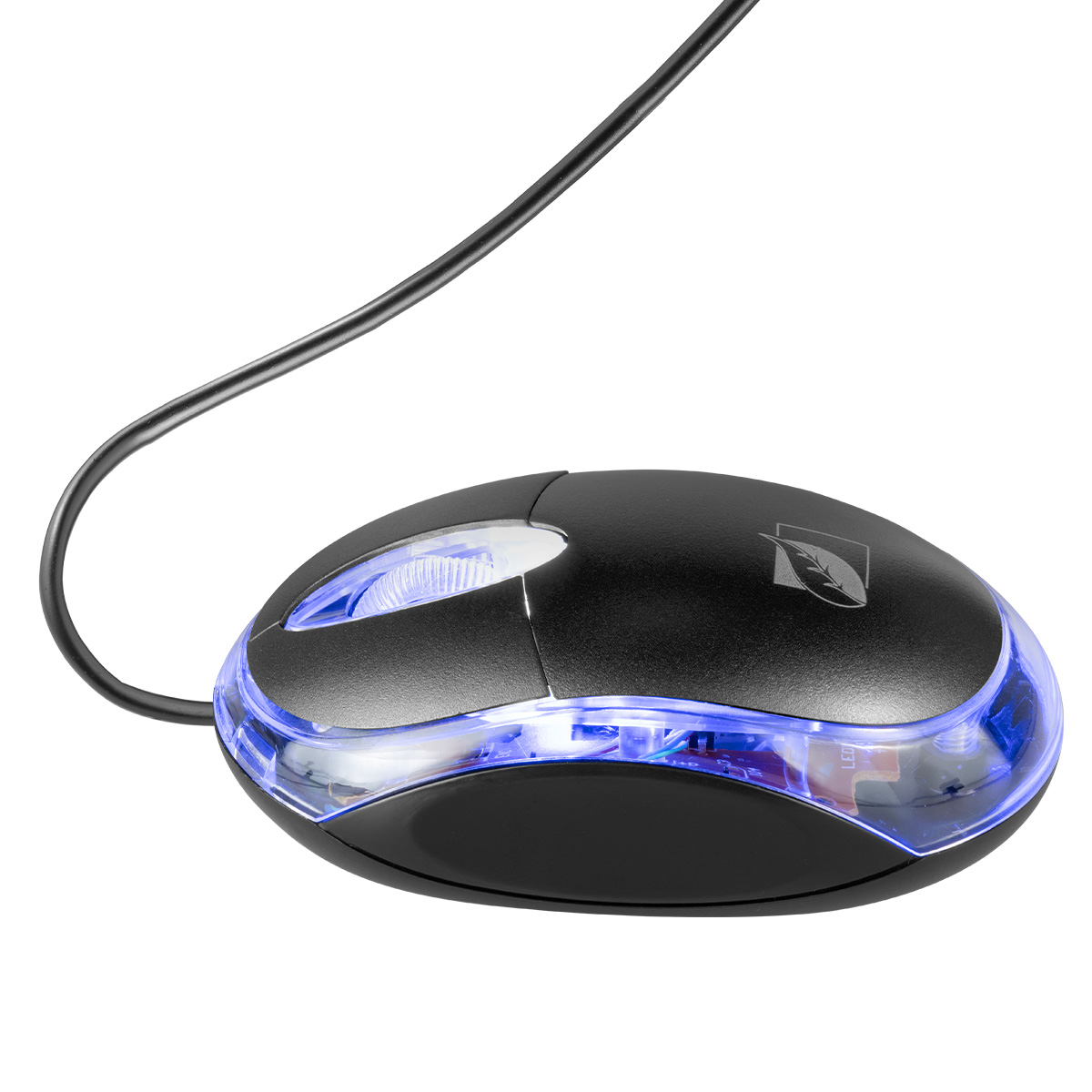 Mouse Alambrico Usb Green Leaf Con Luz Multicolor 800 Dpi 18-8620.