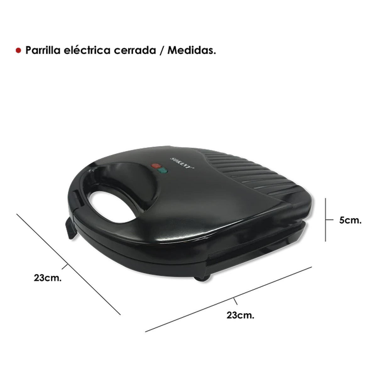 Parrilla eléctrica sandwichera tostadora eléctrica Grill maker Blanco