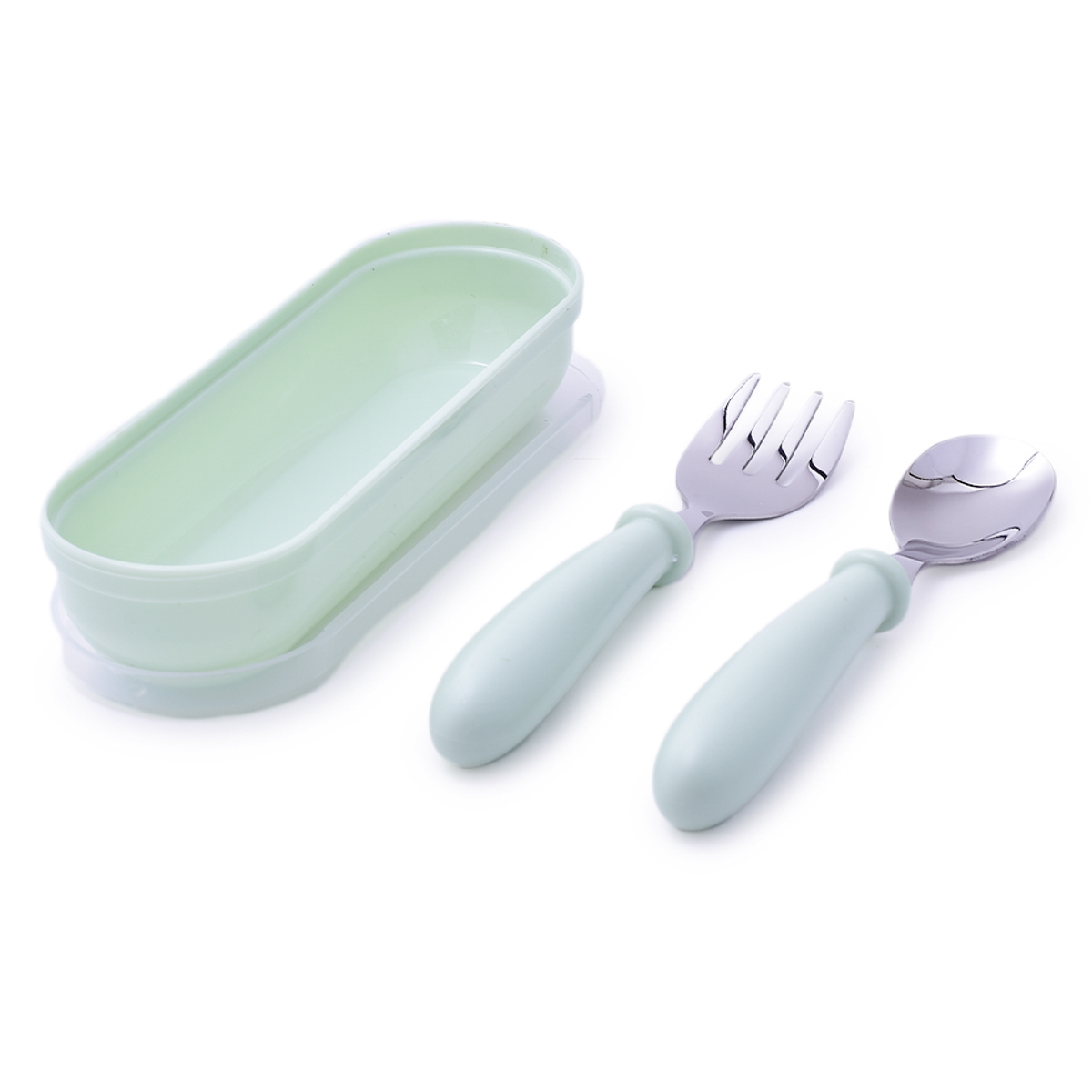 Cubiertos para Niños Acero Inoxidable Portatil Viaje Escuela