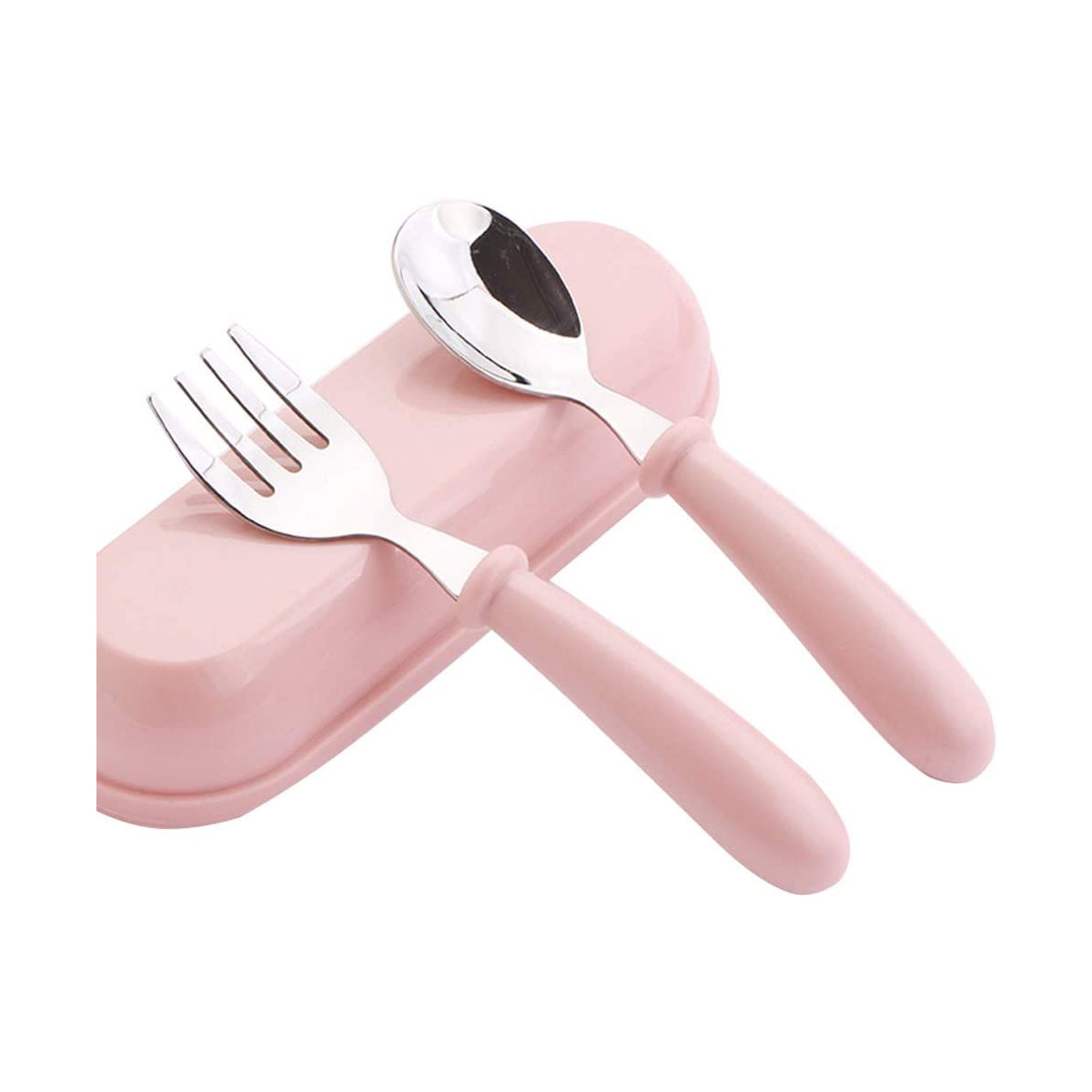 Cubiertos para Niños Acero Inoxidable Portatil Viaje Escuela