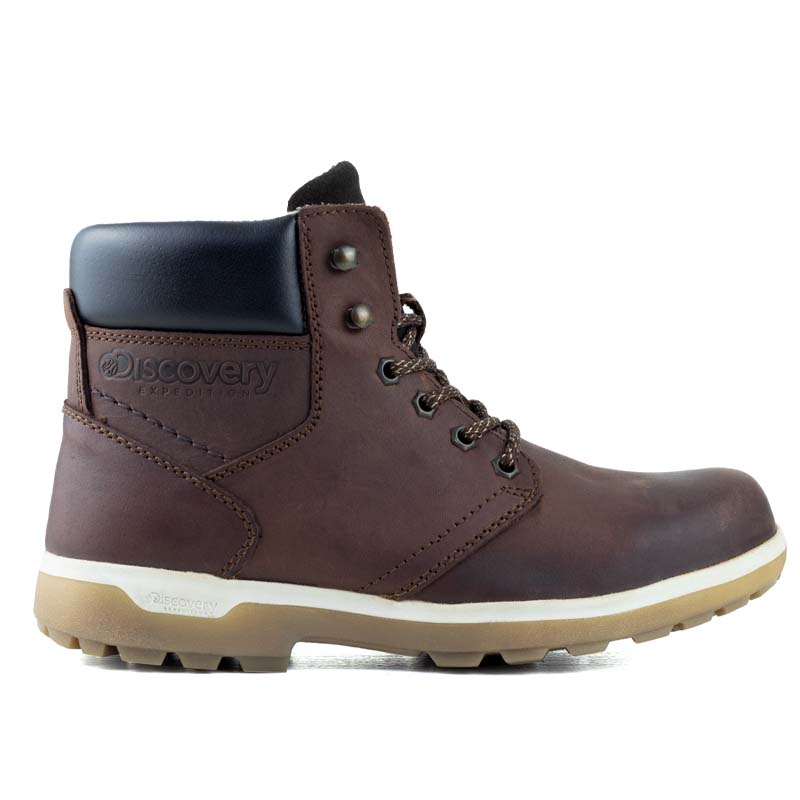 Botas Urbanas Para Hombre Discovery 2050 Café Ámbar Montaña Confort.
