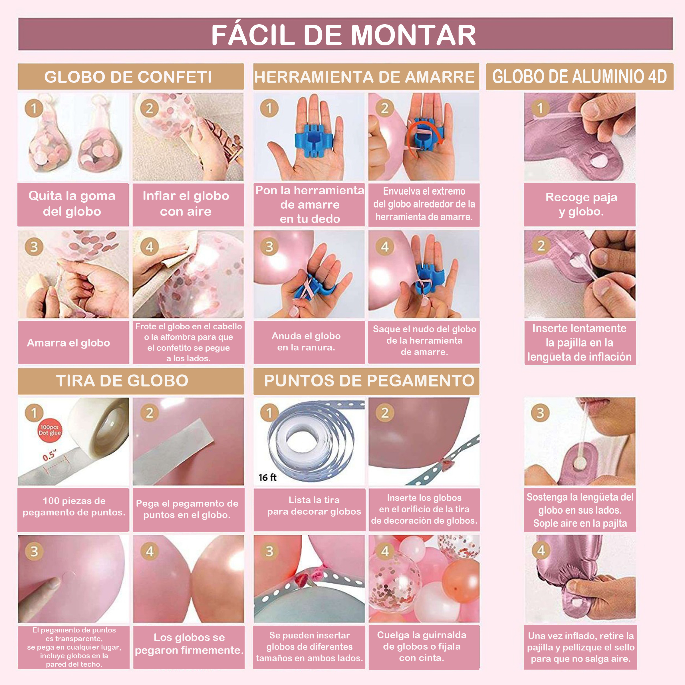 Kit Decoración Fiesta Cumpleaños Globos Bautizo Baby Shower