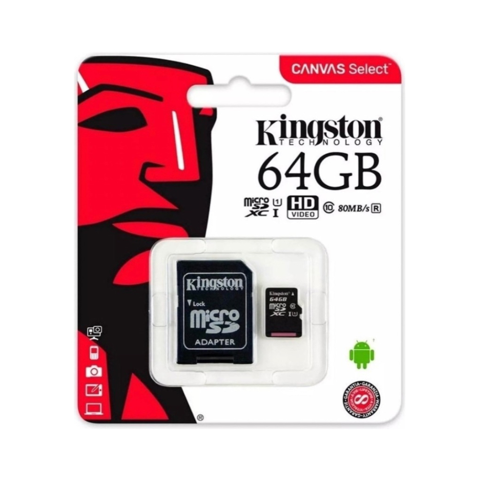 Tarjeta De Memoria Micro Sd Kingston 64gb.