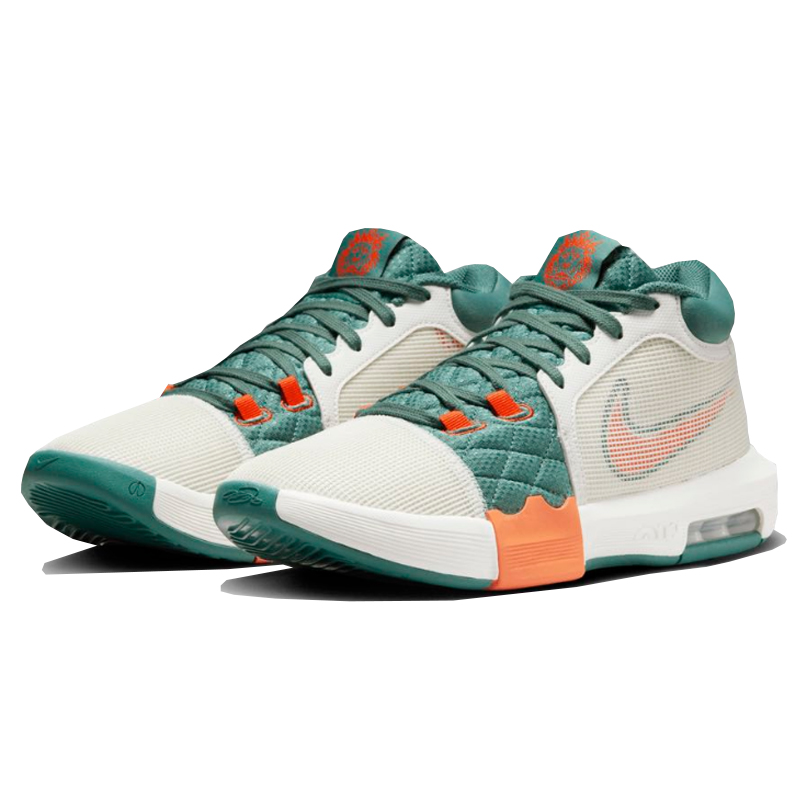 Tenis Nike LeBron Witness 8 Blanco Verde Hombre Original