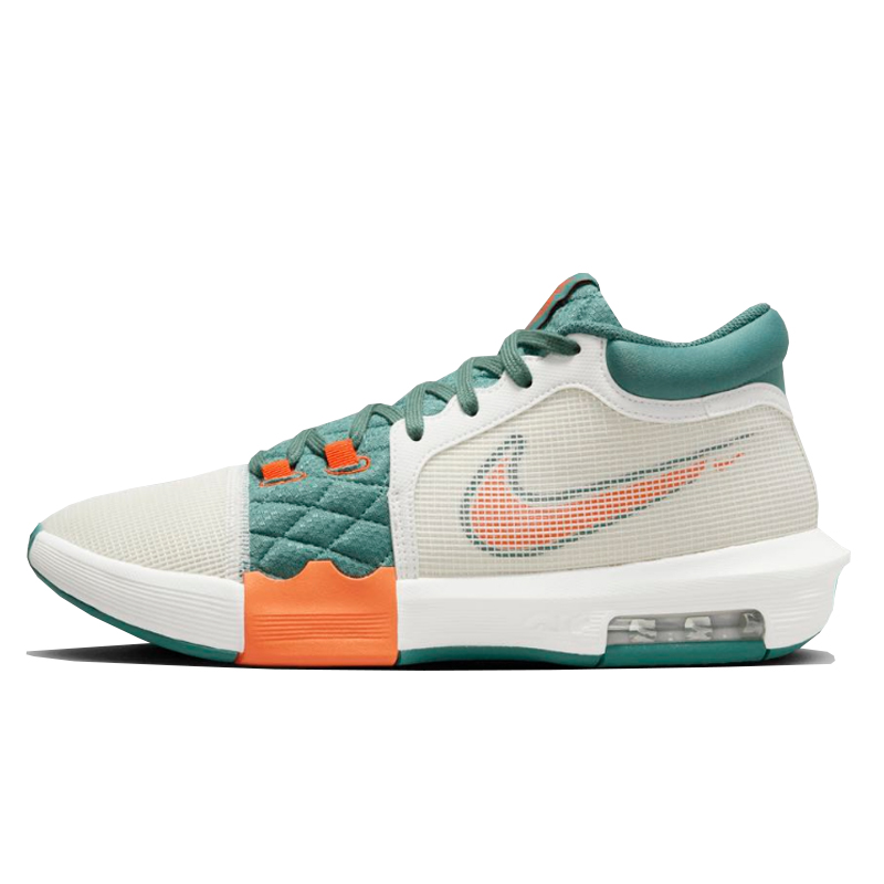 Tenis Nike LeBron Witness 8 Blanco Verde Hombre Original