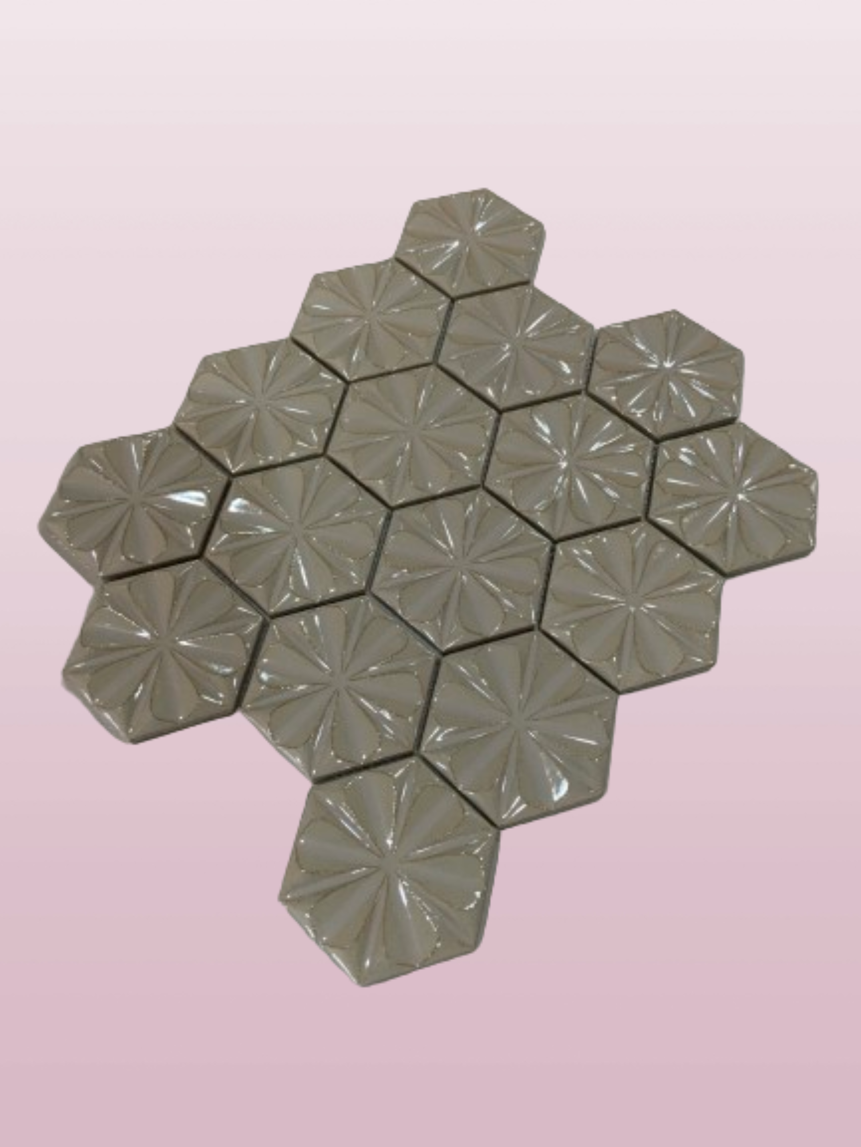 Malla Decorativa Fl-gr 26x30x.06  Cms Pack De 5 Pzs.
