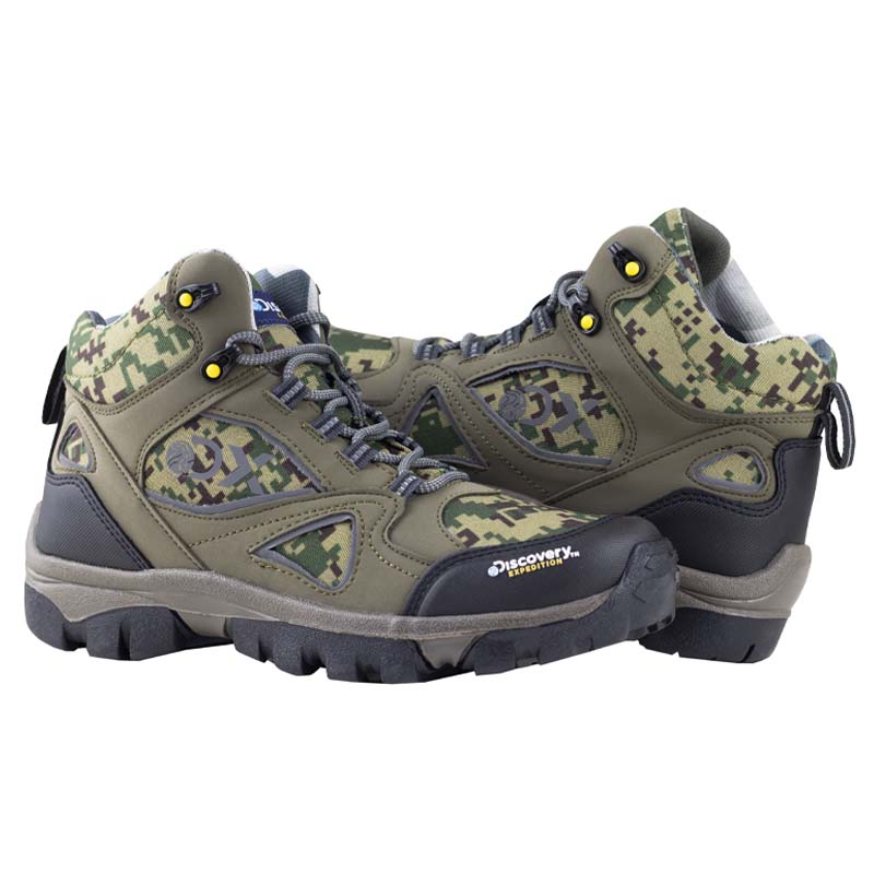 Botas Para Hombre Hiking Tipo Senderismo Discovery 1956 Verde Militar.