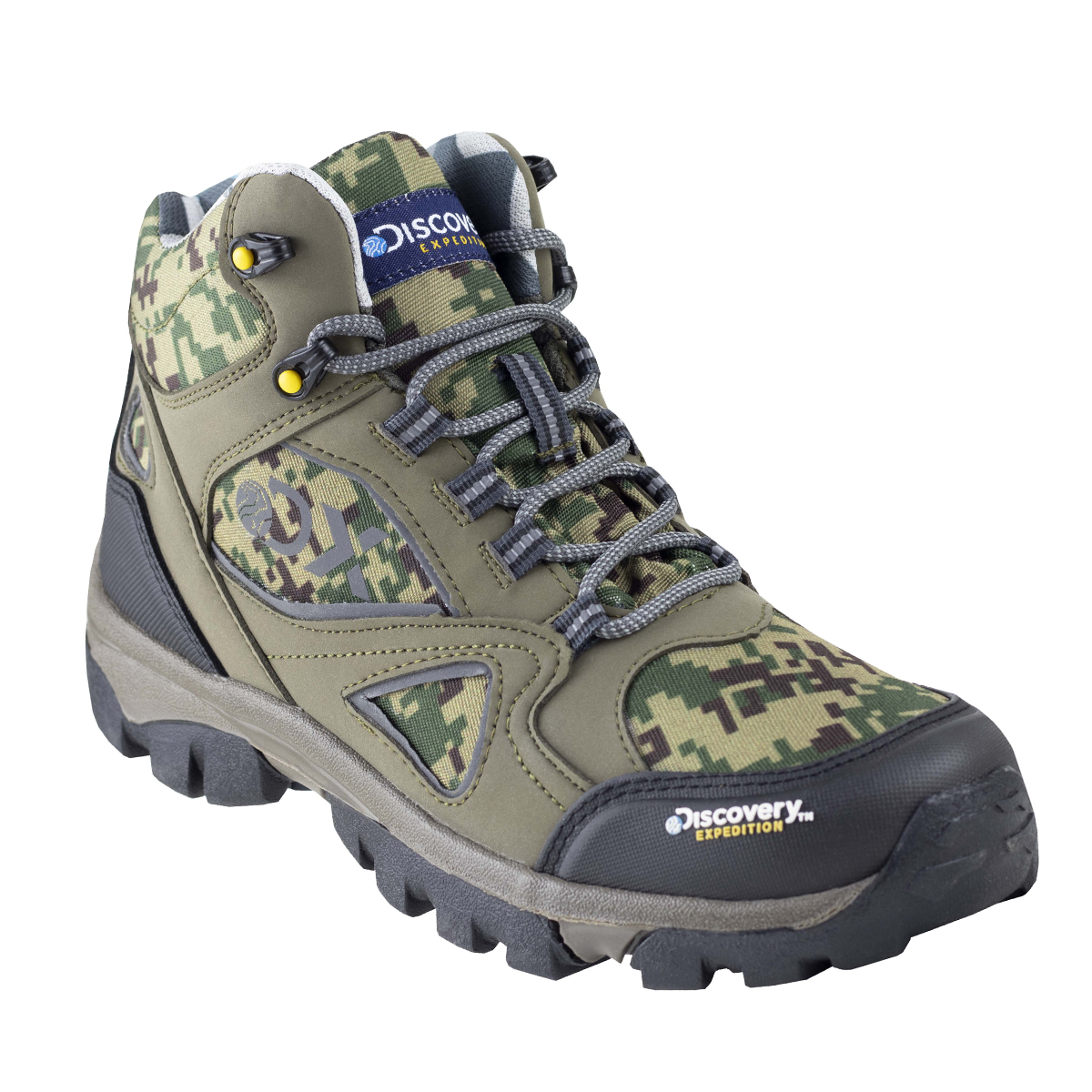 Botas Para Hombre Hiking Tipo Senderismo Discovery 1956 Verde Militar.