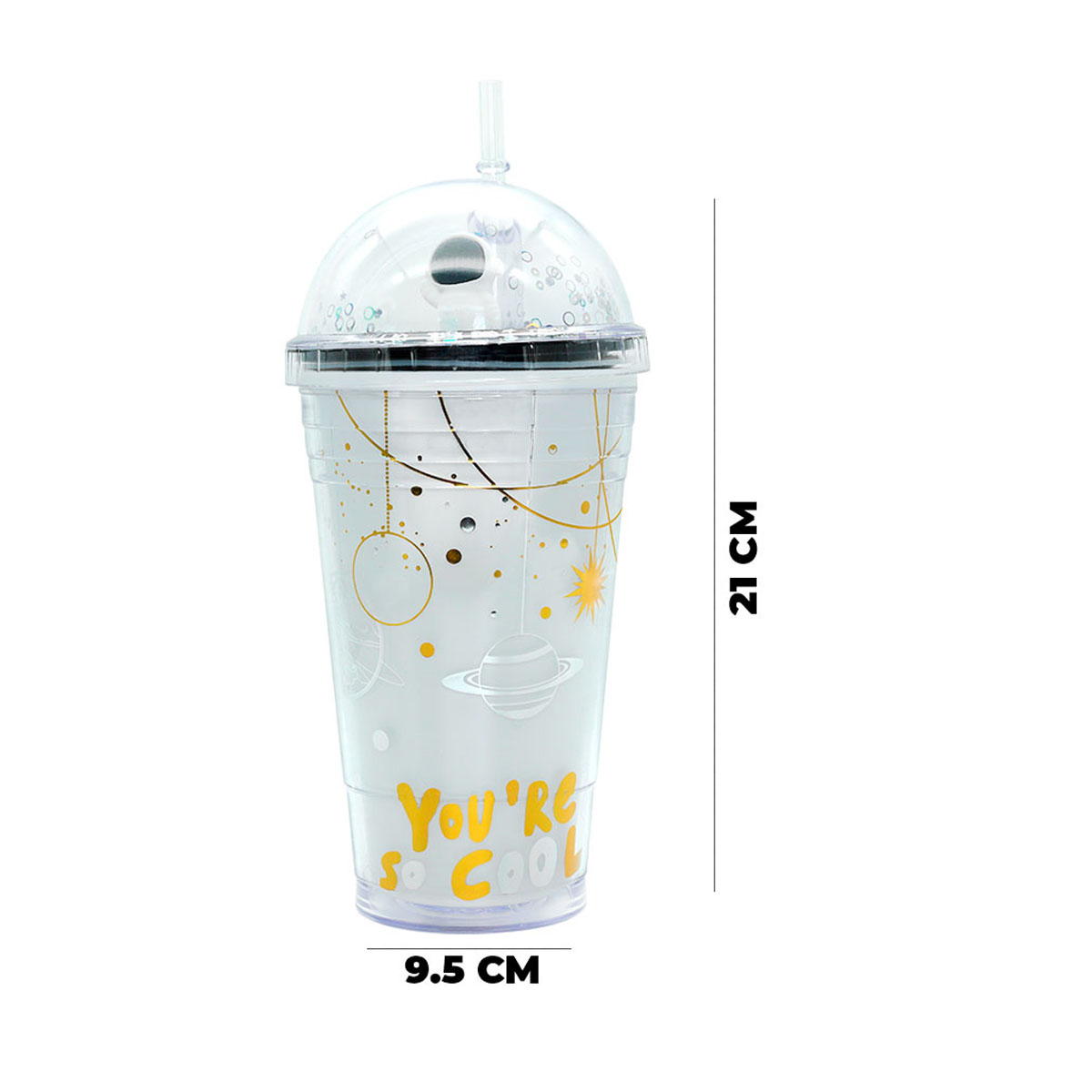 Vaso Termo Botella Kawaii Astronauta Con Popote