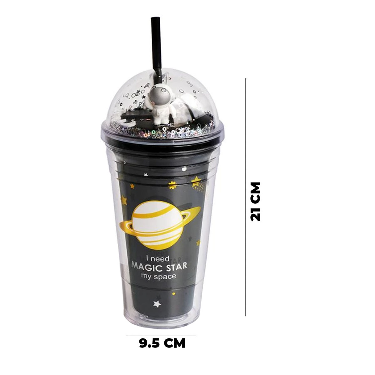 Vaso Termo Botella Kawaii Astronauta Con Popote