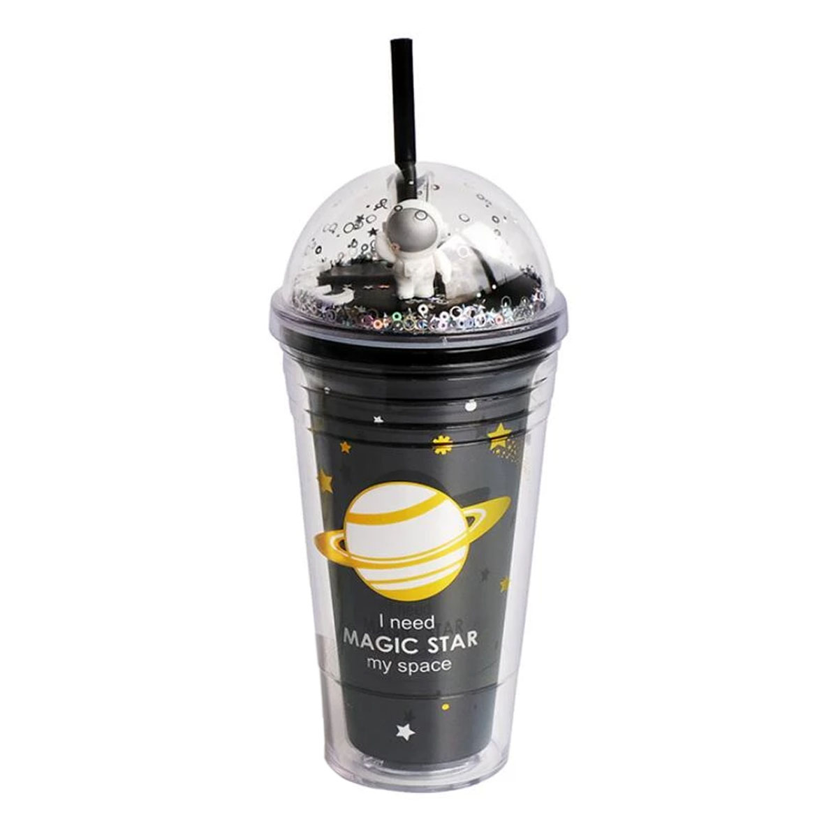 Vaso Termo Botella Kawaii Astronauta Con Popote