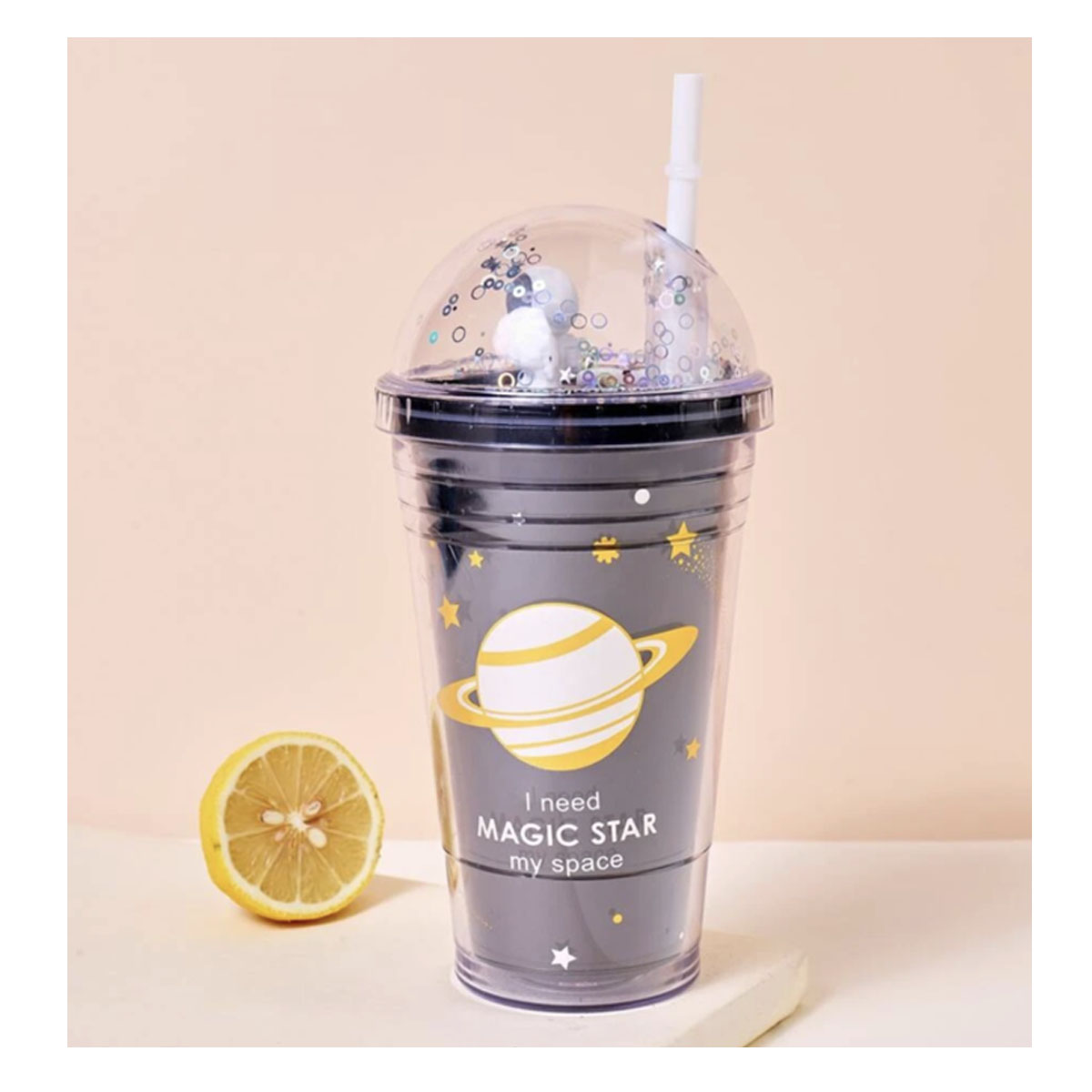 Vaso Termo Botella Kawaii Astronauta Con Popote