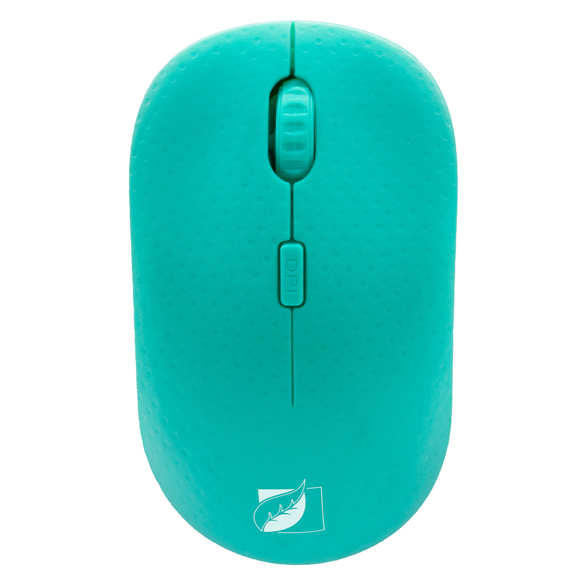 Mouse Inalámbrico Green Leaf Velocidad 1600 DPIs color azul 18-8855BL.