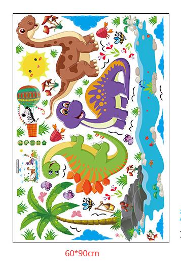 Vinil Decorativo Infantil Animales Dinosaurios Bebé Niño