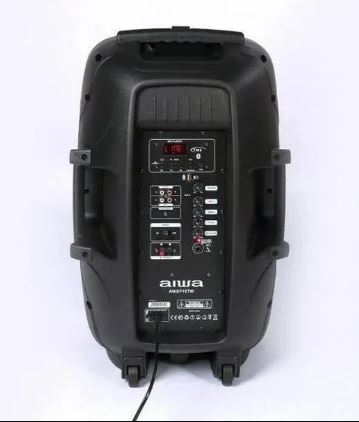 BOCINA 1000W CON TRIPIE, MICROFONO, LUCES LED + AUDIFONOS  GRATIS COMBO AIWA Awsp15tw.
