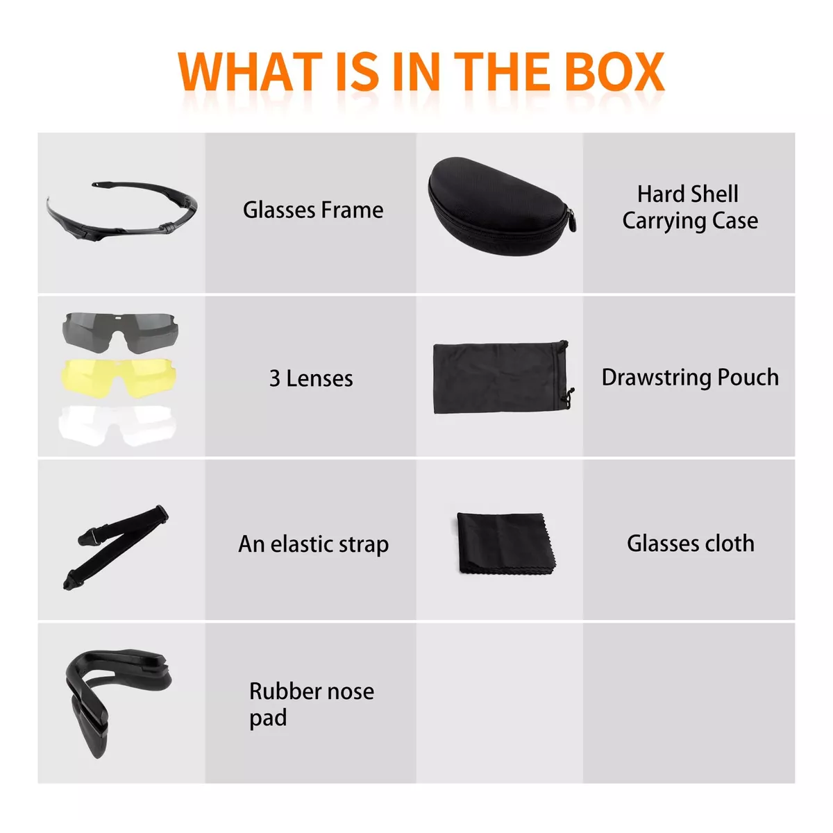 Gafas Goggles Táctico Tiro Uv400 Protección Con 3 Lentes Negro.