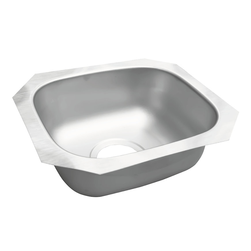 Tarja Sencilla Submontar EB Técnica MS100 Acero Inox Satinado.