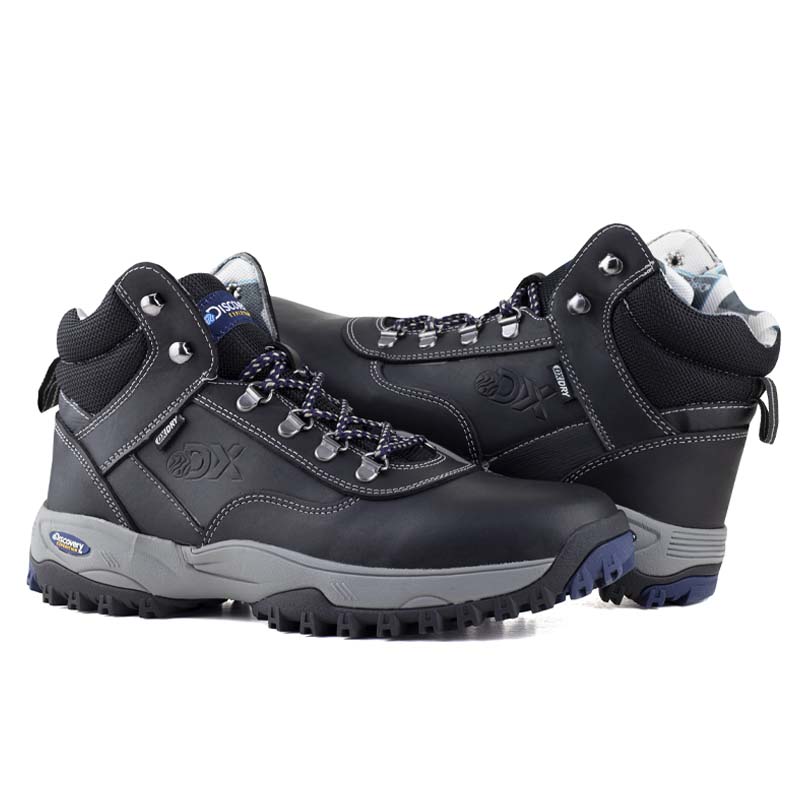 Botas Negras Montaña Camping Para Hombre Discovery 2083 Confort .