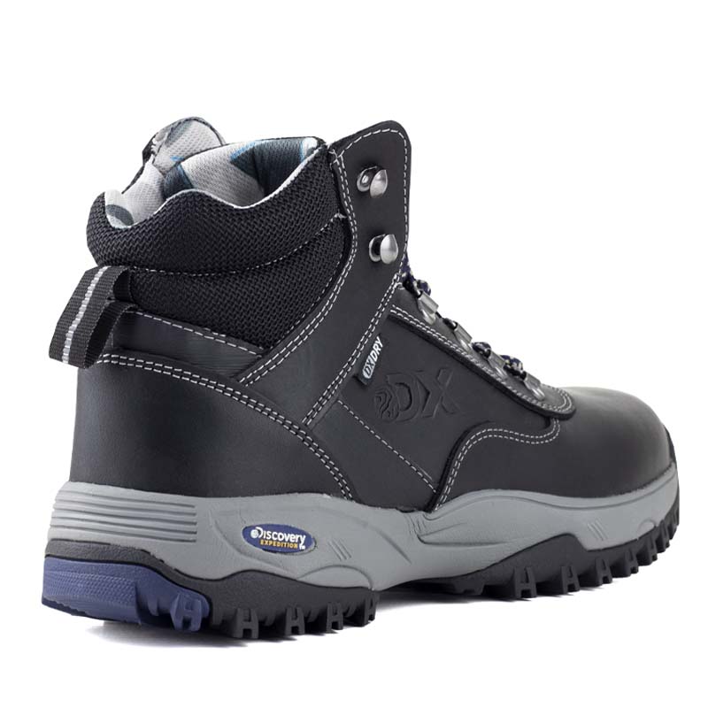 Botas Negras Montaña Camping Para Hombre Discovery 2083 Confort .