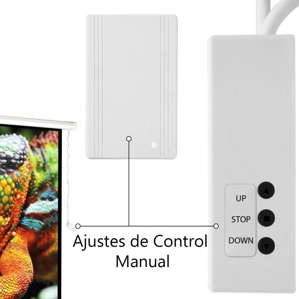 Pantalla Proyector Electrica 150' Blackout 16:9 Con Control