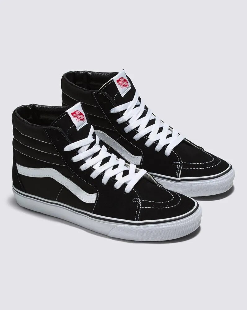 Tenis Vans Modelo Sk8 Hi Color Negro/Blanco Unisex.