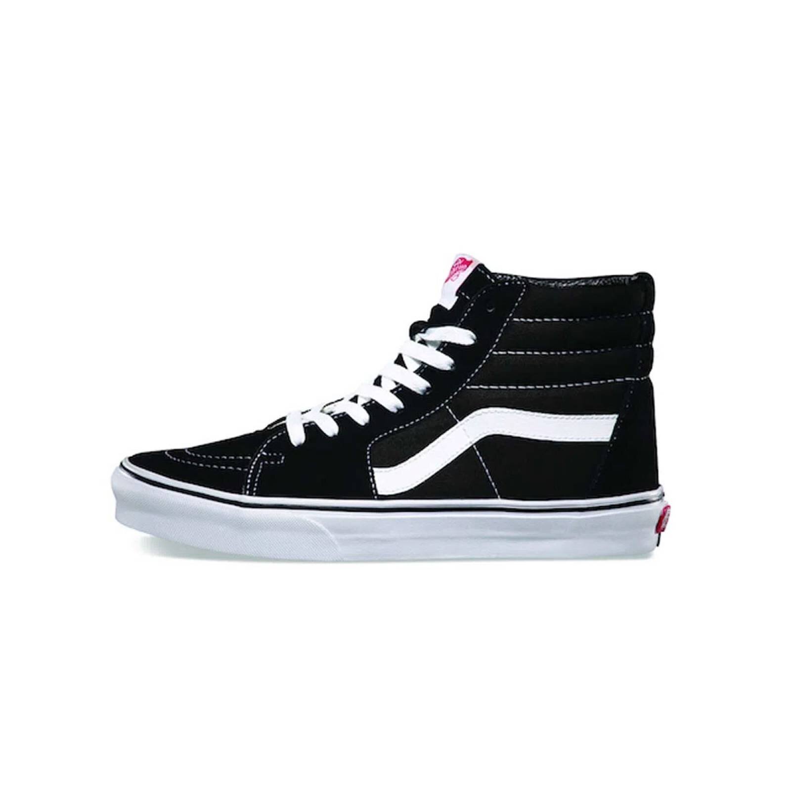 Tenis Vans Modelo Sk8 Hi Color Negro/Blanco Unisex.