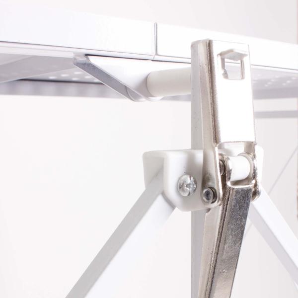 Estante Organizador Plegable Seguro De 3 Niveles Metálico BLANCO.