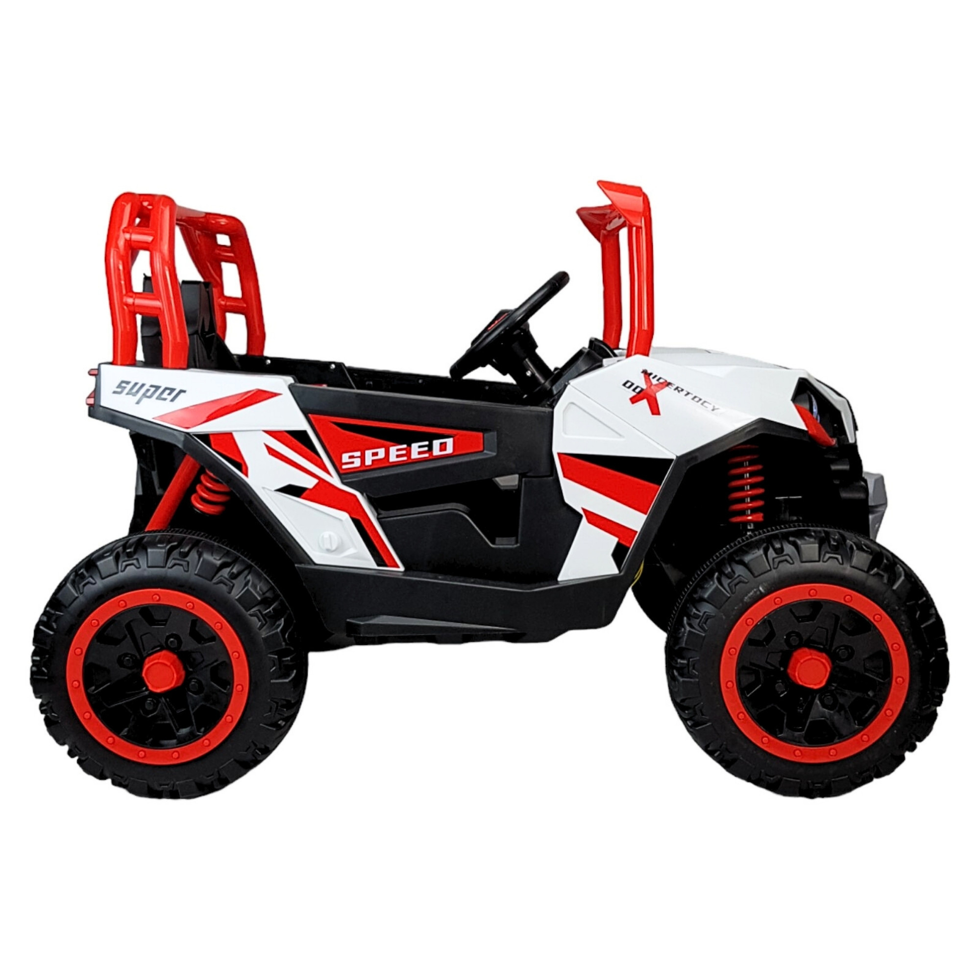 Montable Electrico para Niños Coche con Control Remoto Luz Led 12v - Rojo.