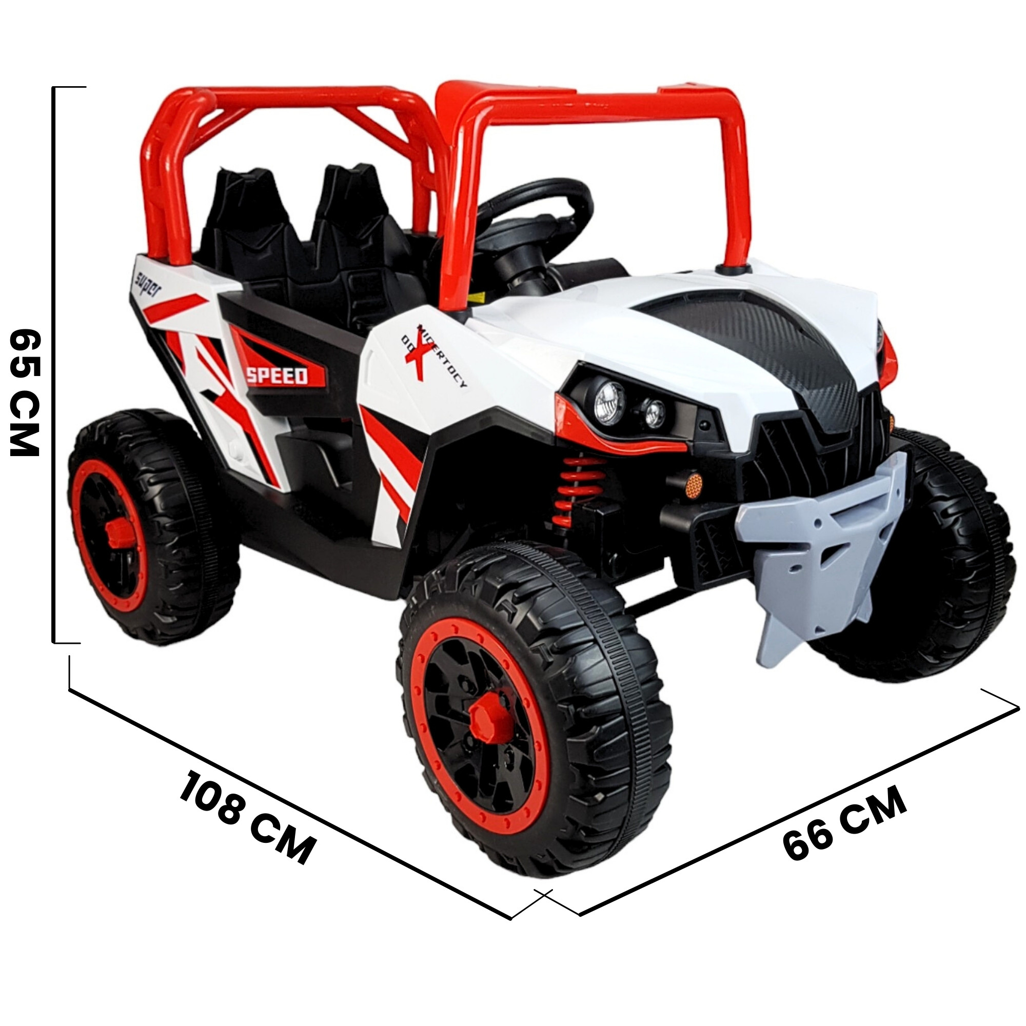 Montable Electrico para Niños Coche con Control Remoto Luz Led 12v - Rojo.