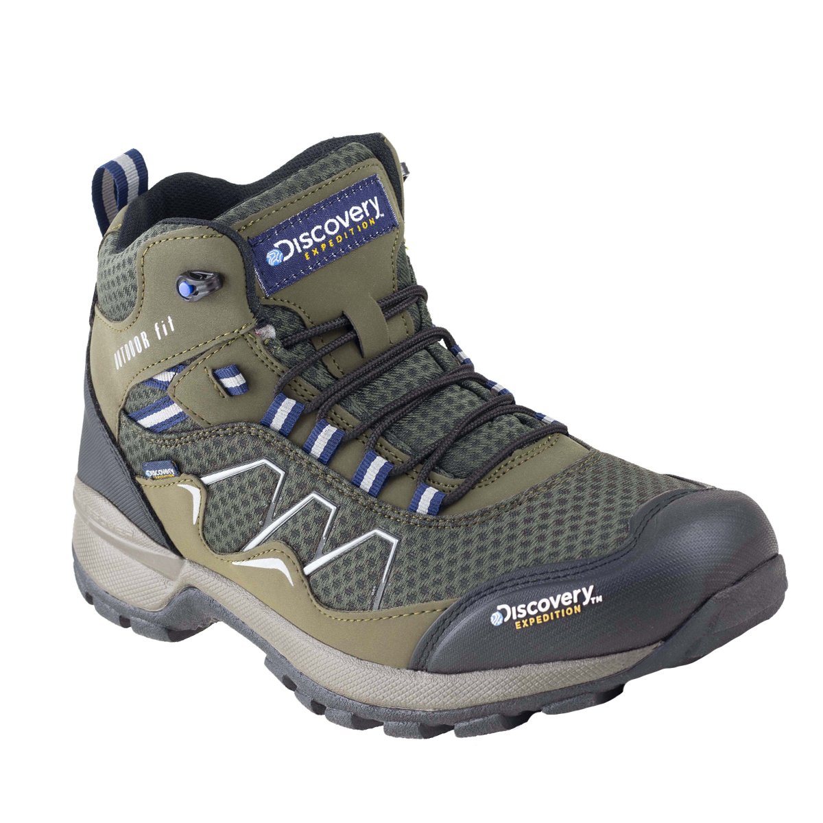 Botas Para Camping Hombre Senderismo Discovery 2320 Verde Confort.